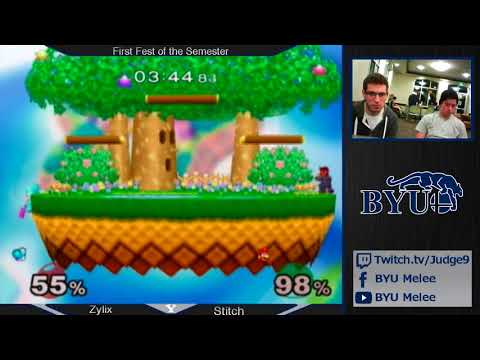 Zylix vs Stitch | Winner's Semis -- BYU Melee Singles 1/17/18