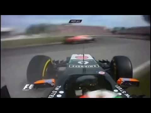 Sergio Perez crash at Canadian GP 2014