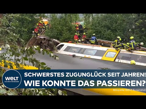 BAHNUNGLÜCK BEI RIEDLINGEN: Zug nach Erdrutsch entgleist! Bergungen in Biberach nähern sich dem Ende