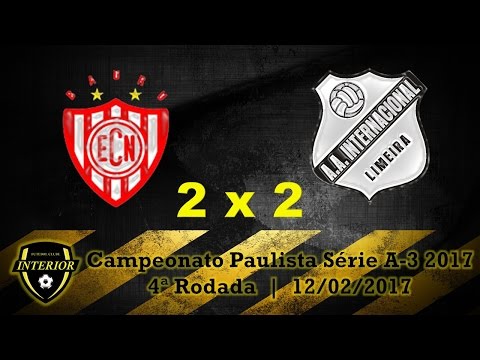 NOROESTE 2 X 2 INTER DE LIMEIRA - CAMPEONATO PAULISTA SÉRIE A3 2017 - 4ª RODADA