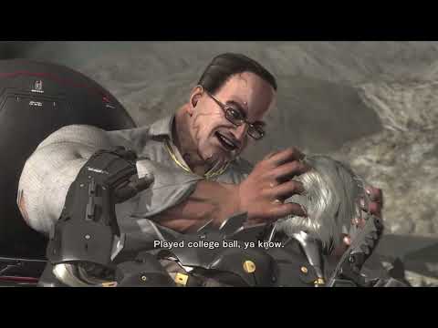 Metal Gear Rising Senator Armstrong boss fight + metal gear Excelsus