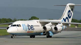 preview picture of video 'DONCASTER AIRPORT (UK) FlyBe BAe 146-300'