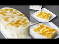 Mango Jelly Pudding Recipe | Easy No-Bake Jelly Dessert | Milk & Mango Jelly Pudding Dessert Recipe