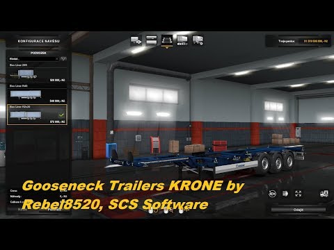 (ETS2 v 1.32) Gooseneck Trailers KRONE by  SCS Software,Rebel8520