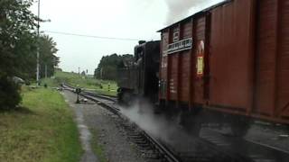 preview picture of video 'Parni Vlak Hrubá Skalá Stoomtrein Tsjechië. Dampfzug Tschechiën  Steam train Czech Republik.'