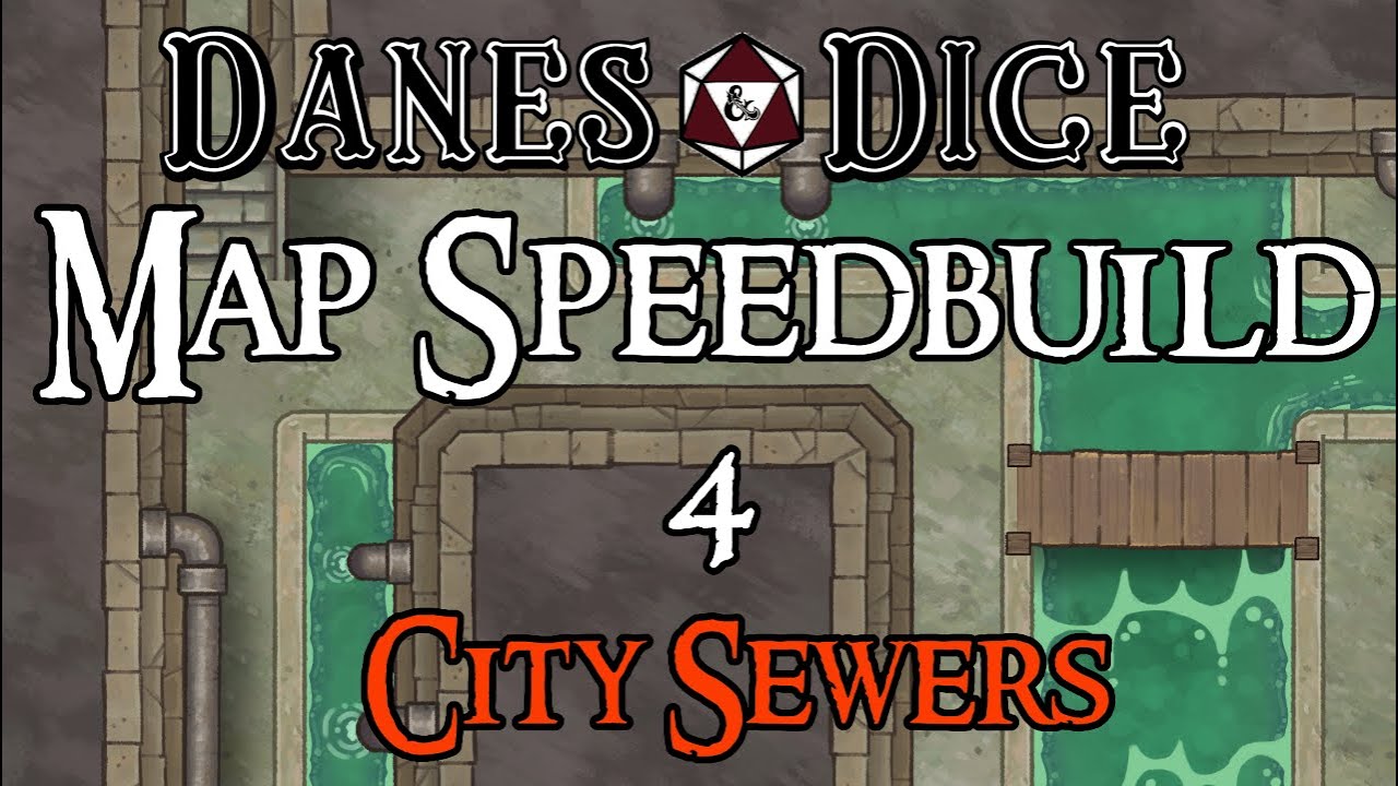City Sewers |  TTRPG Battlemap Timelapse [DungeonDraft]