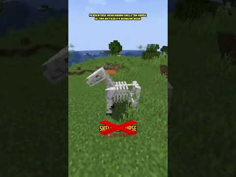 5 INTERESTING FACTS ABOUT THE SKELETON HORSE IN MINECRAFT🤨 - Unique Minecraft Facts