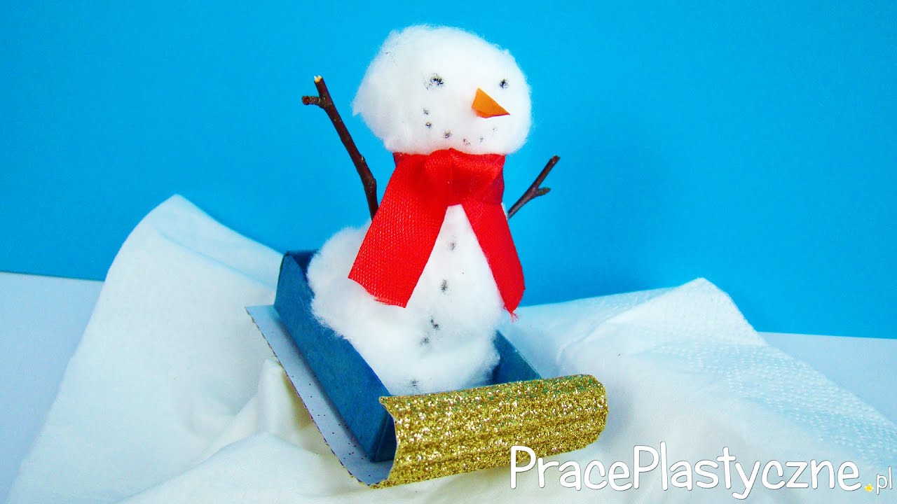 Jak zrobić bałwanka na sankach?