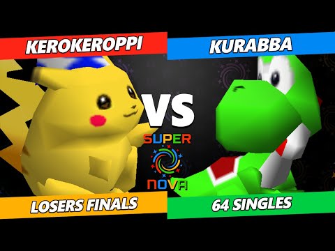 Supernova 2024 LOSERS FINALS - KeroKeroppi (Pikachu) Vs. Kurabba (Yoshi) Smash 64 - SSB64