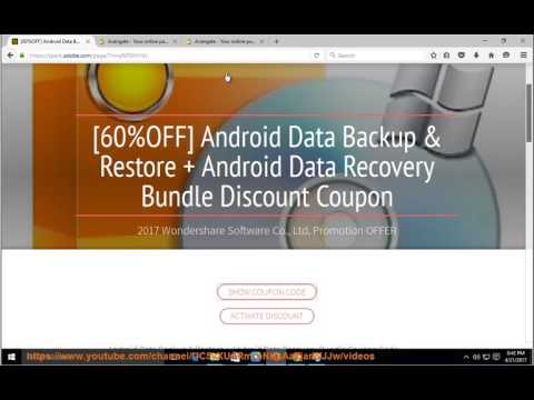 60% Off Adobe Android Data Backup & Restore + Android Data Recovery Bundle Discount Coupon Video