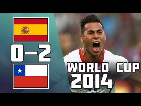 Spain 0 - 2 Chile | World Cup 2014 | Highlights