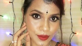 Navratri /Garba makeup look Durga puja special #shorts #youtube #youtubeshorts #crispyrima