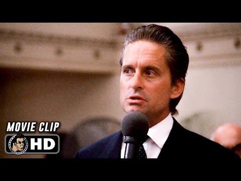 Greed Is Good Scene | WALL STREET (1987) Movie CLIP HD