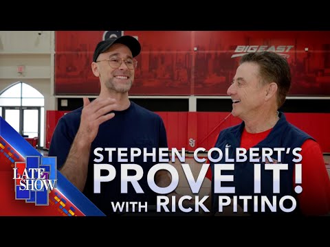斯蒂芬-科爾伯特的 "證明一下"--阿什能扣籃嗎？第 4 集裡克-皮蒂諾教練 (Stephen Colbert's "Prove It" - Can Asher Dunk? Episode 4 feat. Coach Rick Pitino)