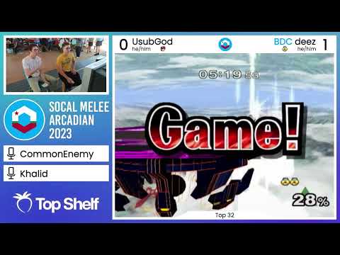 SoCal Melee Arcadian 2023 - Usubgod (Marth) vs. deez (Sheik) - Winners Top 32