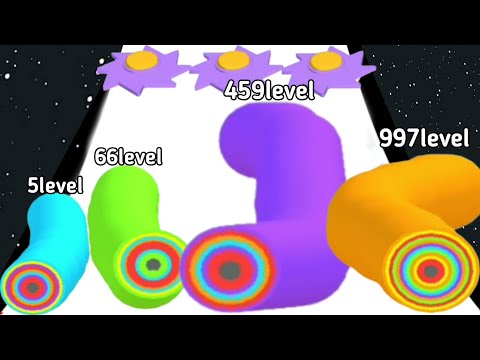 Bullet Fusion vs Layer Runner 3d - (Snake Colour Run 3D, ASMR Gameplay) New Update