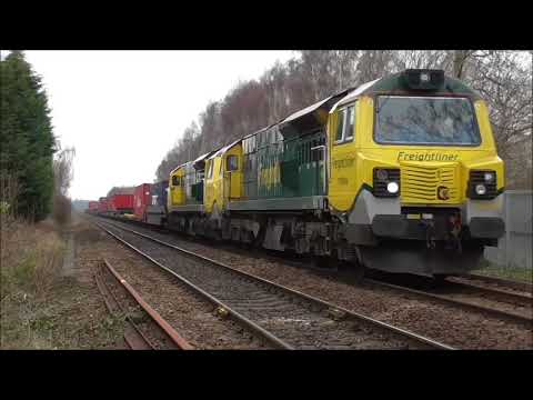Freightliner 70006/005 at Methley junction 6/4/18