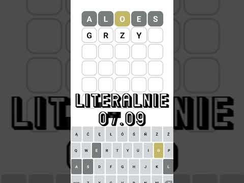 Literalnie 07.09 #wordle #dlaciebie #fyp #dc #wordletok #wordgame #foryoupage #literalnie