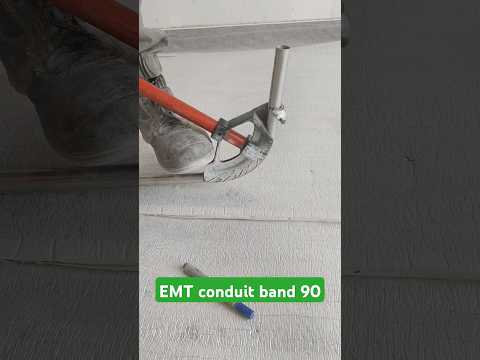 how to EMT conduit 90 band emt pipe 90 band kaise banaen #shortvideo #short #electrical #youtube