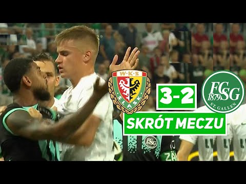 Śląsk Wrocław - St. Gallen [3-2] skrót meczu | EL. Ligi Konferencji 2024/25