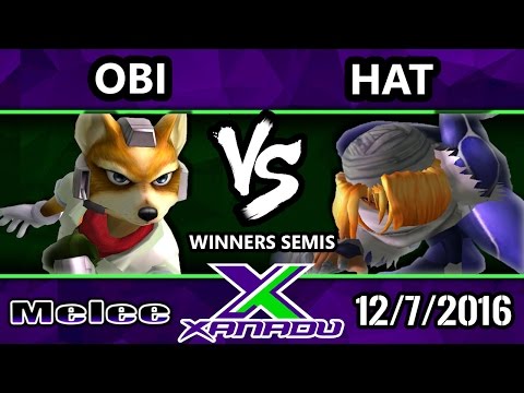 S@X 179 - Obi (Fox) Vs. Hat (Sheik) - SSBM Winners Semis - Smash Melee