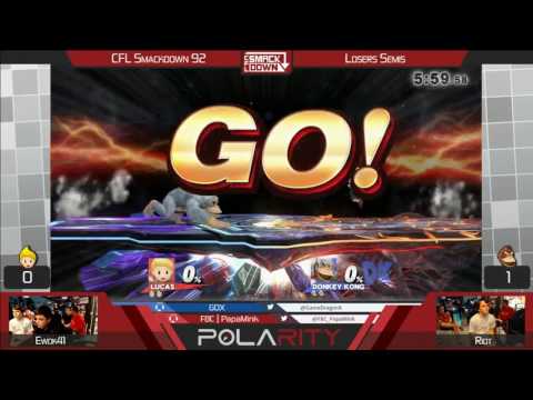 CFL Smackdown 92 WIiU - Riot (Bayonetta) vs Ewok41 (Lucas) - Losers Semis