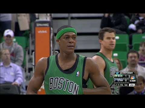 2014.02.24 - Rajon Rondo Full Highlights at Jazz - 18 Pts, 10 Assists