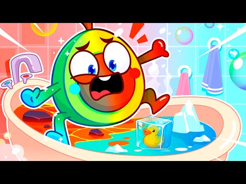 Avocado Baby Take a Bath 🛁🧼 Hot vs Cold 🤩 || Best Cartoons by VocaVoca Stories 🥑✨