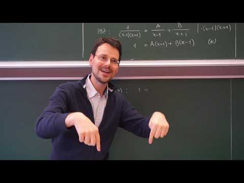 MathePlus / Video 8.10: Integration by partial fraction decomposition.