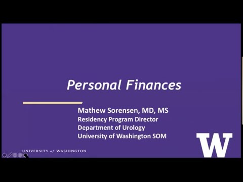 5.26.2020 Urology COViD Didactics - Personal Finances