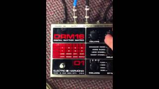 Video thumbnail for Electro Harmonix DRM16 Demo vintage drum machine with Tube Amp by DakotaPlaysGuitar