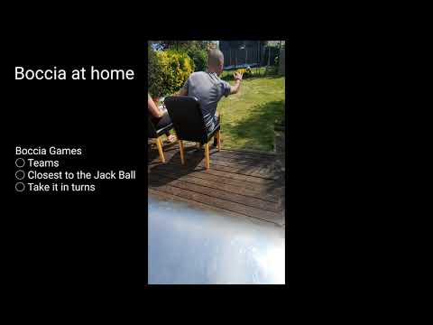 Boccia at home