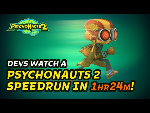 Tim Schafer & Devs React to Psychonauts 2 Speedrun + Tips!
