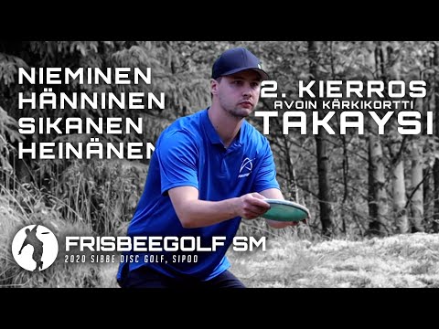 FRISBEEGOLF SM 2020 - 2. kierros kärkikortti TAKAYSI