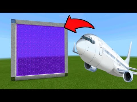SmoothMarky - Minecraft Pe How To Make a Portal To The Airplane Dimension - Mcpe Portal To Airplane!!!
