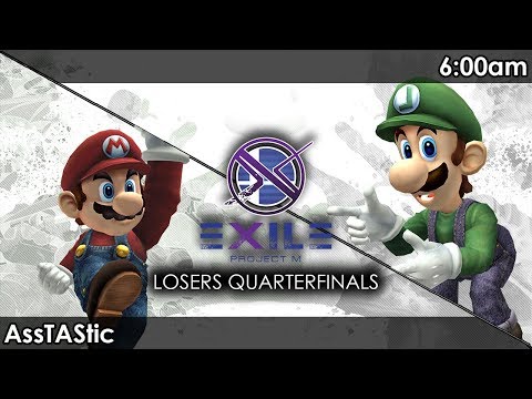 Project M: KoF | AssTAStic (Mario) V 6:00am (Luigi/Link) - Exile 101 Tournament SSBPM