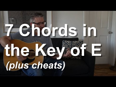 7 Chords in the Key of E (with cheats) | Tom Strahle | Easy Guitar | Basic Guitar