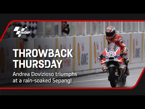 Dovizioso triumphs at a soaked Sepang! | Throwback Thursday