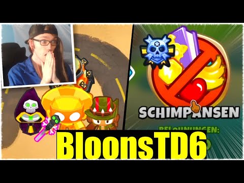 DIE LVL 4 SCHIMPANSENCHALLENGE! - Bloons Td6 [Deutsch/German]