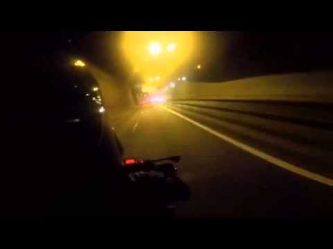 Yamaha xj6 leaving a Mazda - drop a gear and disappear