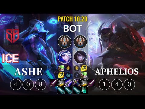 SB Ice Ashe vs Aphelios Bot - KR Patch 10.20