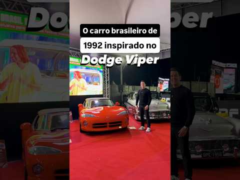 O carro brasileiro de 1992 inspirado no Dodge Viper