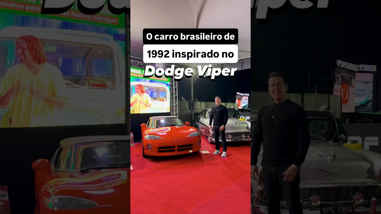 O carro brasileiro de 1992 inspirado no Dodge Viper