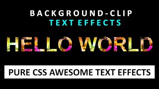 Background Clip Text|Css Background Clip|Css Background-Clip Text Tutorial|Css Clip Background Image