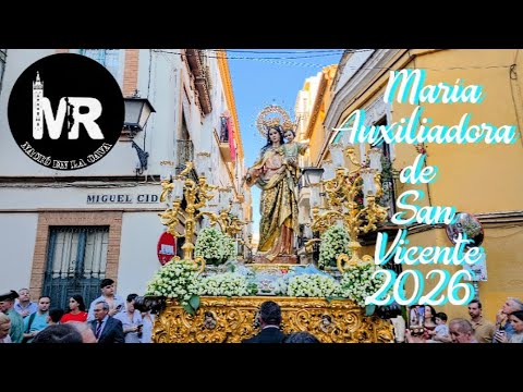 Procesión de María Auxiliadora de San Vicente en 2026.