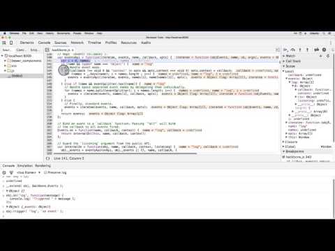 Walk thru Backbone s `Events trigger`