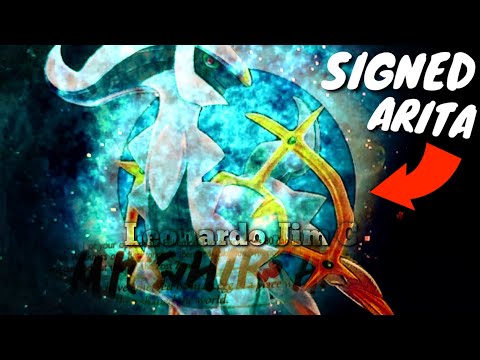 LA MIA PRIMA CARTA SIGNED MITSUHIRO ARITA ! IL DIO DEI POKÉMON LV 100 🌍🌕🌑Leonardo Jim C #UnBOXing