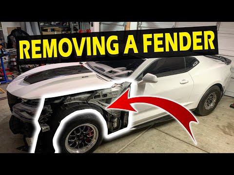 Front Fender Removed 2016-2024 Camaro LS, LT, LT1 & SS