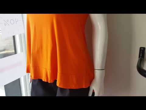 blusa mullet viscolycra - laranja