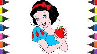 Pamuk Prenses ve Yedi Cüceler Masalı Boyama Renkleri Öğreniyorum